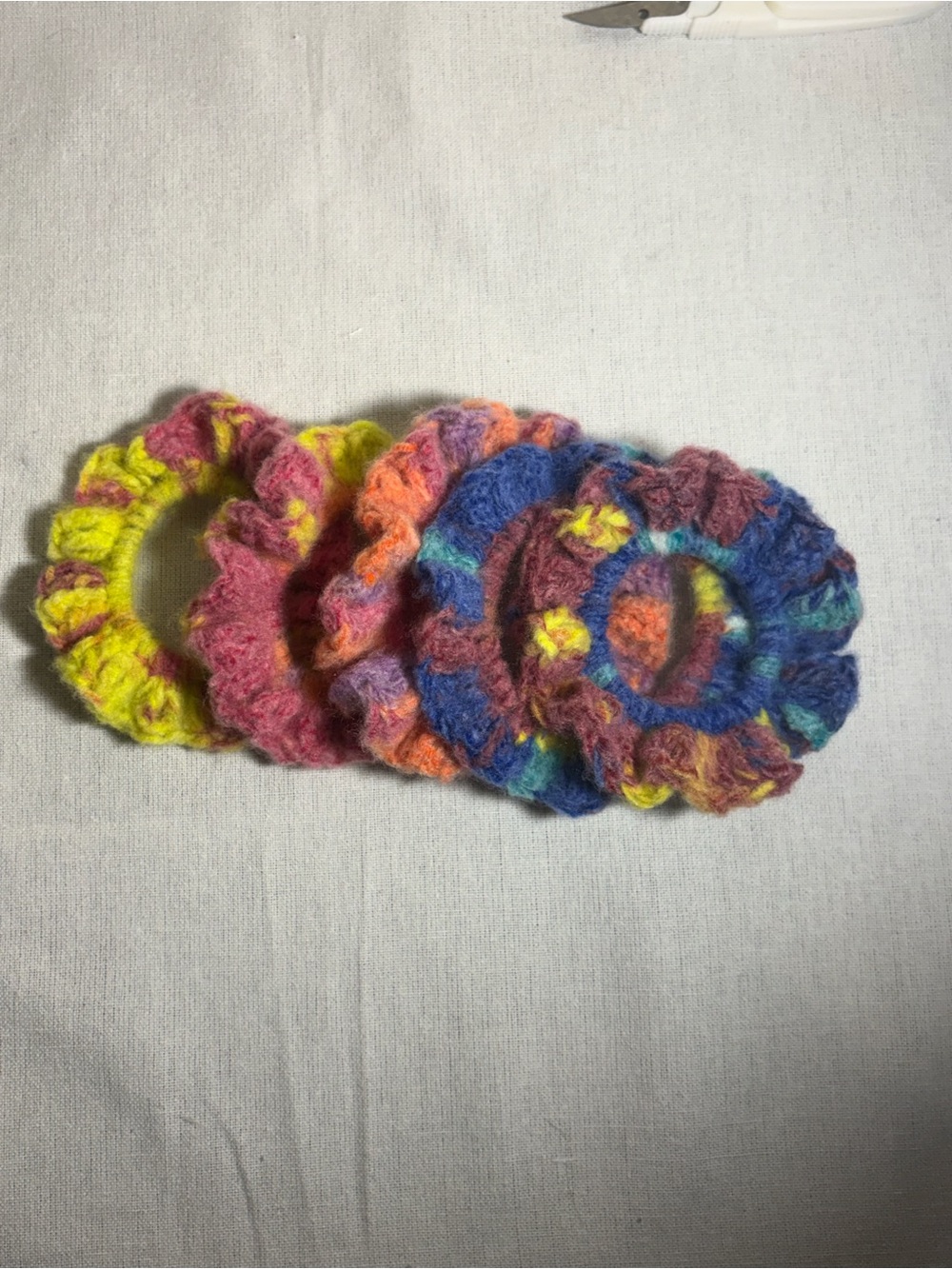 Handmade Multicolor Scrunchie - Picture 2 of 3
